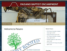 Tablet Screenshot of paisanoencampment.org